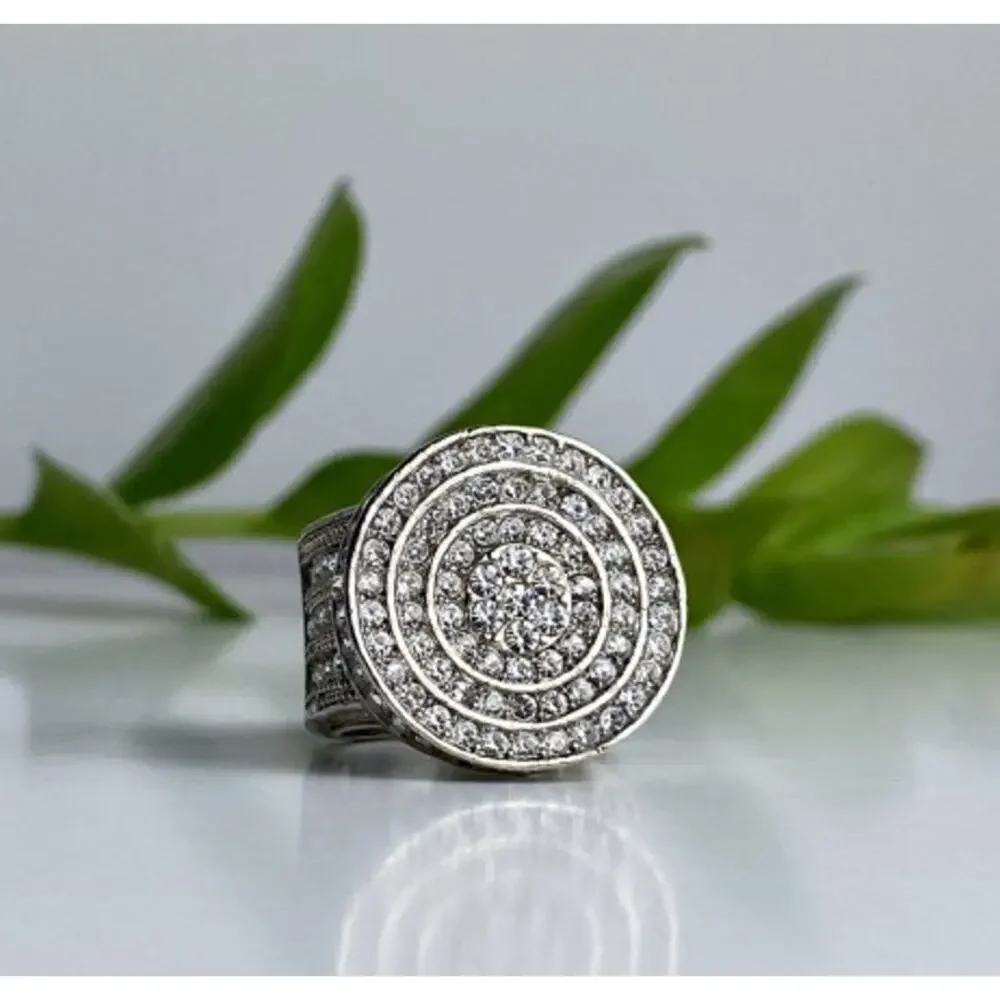 925 Sterling Silver CZ Ring Size 6.5